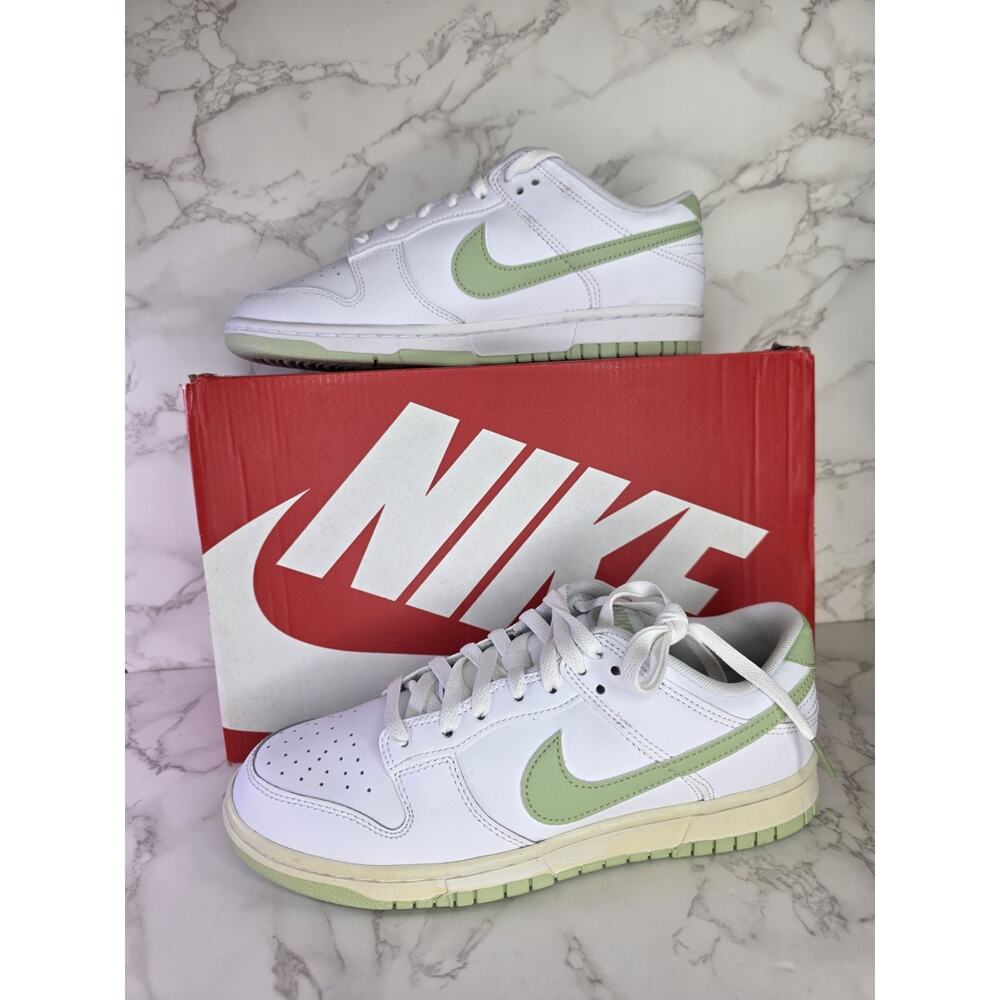 New Nike Dunk Low Retro White Honeydew Green DV0831-105 Men's Size 8.5 Shoes